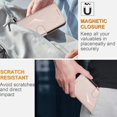 thumbnail image 4 of Premium Flip Case for iPhone 17 Pro Carbon Fiber Texture, Stand & Magnetic Clasp Pink, 4 of 7