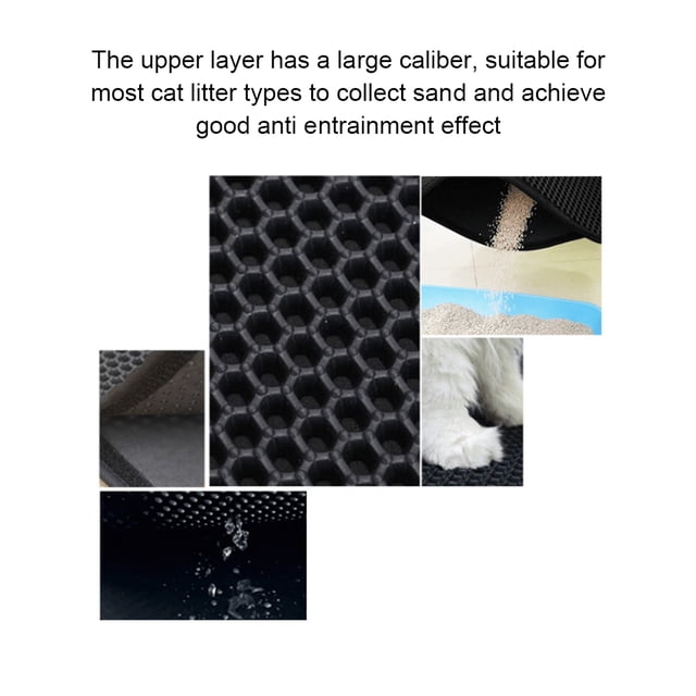 Ruiboury Safe And Non-toxic Cat Accessories Easy To Clean Litter Mat Comfortable And Soft Pink 30*30cm 1Set