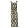 thumbnail image 4 of QATAINLAV Combinaisons en Coton et Lin pour Femmes Tenues d'Été de Plage Sans Manches Bretelles Ajustables Imprimé Bohème Barboteuses Amples Jambes Larges Grenouillère Pantalon avec Poches Multicolore XXXXXL Vente Hebdomadaire, 4 of 6