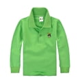 thumbnail image 2 of Polos pour Petits Garçons Chemise à Col Verte Chemises de Rugby Polos à Manches Courtes Tenue Garçon 4T, 2 of 4