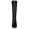 thumbnail image 3 of Unique Bargains Women's Pointed Toe Side Zip Stiletto Heel Knee High Boots, 3 of 7