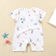 thumbnail image 2 of Akiihool Short Sleeve Bodysuit Baby Custom Baby Bodysuit Design Your Own Body suit - Personalized Text Image - Baby Boy & Girl Newborn Romper (Light Blue,0-6 Months), 2 of 4