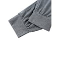thumbnail image 4 of Sylvamorning Men One-piece Pajama Long Sleeve Round Collar Open Front Nightdres, 4 of 9