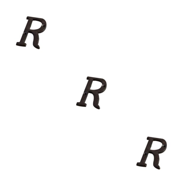 relayinert Maison Signe avec Rétro 3D Large Gamme d'Utilisations et Durable Résistant aux Intempéries Maison Numéros Rétro 3D Signe R 3Set