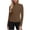 Brown, variant on Women's UPF 50+ Long Sleeve Zip Up Jacket, Athletic Running Jacket with Thumbholes, Lightweight Workout Jacket, Cinched Waist Casual Activewear Top for Yoga, Gym, Outdoor Sports
