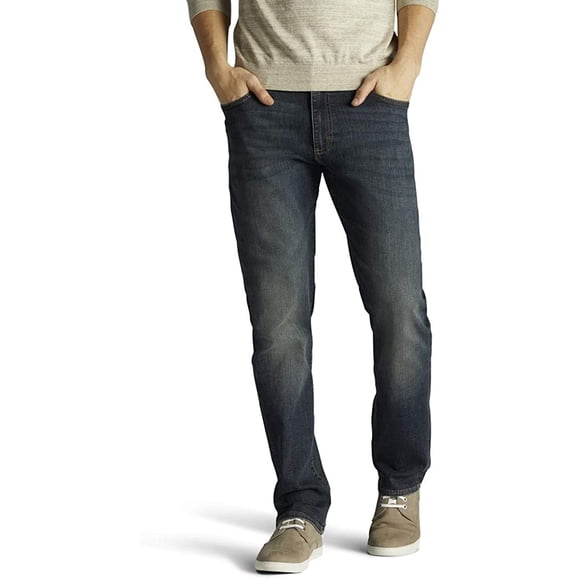Lee Mens Big Tall Performance Series Extreme Motion Straight Fit Tapered Leg Jean, Maverick, 50W x 32L
