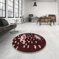 thumbnail image 4 of Ahgly Company Machine Washable Indoor Square Transitional Chocolate Brown Area Rugs, 4' Square, 4 of 7