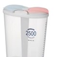 thumbnail image 4 of Plastic Divided Box Organizer Clear BPA Free Plastic cereal storage sugar Case Storage Container 2500ml Oval, 4 of 8