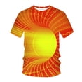 thumbnail image 5 of lcziwo T-Shirts à Illusion d'Optique pour Hommes, Hauts Imprimés 3D Fantaisie, T-Shirts pour Hommes 2024, T-Shirt Graphique au Design Cool d'Été, Grande Taille et Taille Forte, Manches Courtes, Col Rond, T-Shirts Orange G, 5 of 5