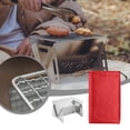 thumbnail image 1 of TIMIFIS Barbecue Rack Portable Charcoal Grill Stainless Steel - Lightweight Folding Travel Grill for Backyard Outdoor Camping Picnic Kitchen Gadgets, 1 of 8