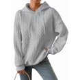thumbnail image 1 of Womens Hoodies Oversized Hooded Sweatshirt Casual Long Sleeve Drawstring Pullover Tops Gray S, 1 of 9