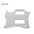 thumbnail image 2 of Yeacher PVC HH Guitar Pickguard Scratch Plate for SG Electric Guitars White Pearl, 2 of 6
