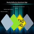 thumbnail image 4 of Dead End Sign?- 12"x 12" - .040 Aluminum Reflective Sign Rust Free Aluminum-UV Protected and Weatherproof, 4 of 4