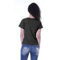 thumbnail image 4 of Moomaya T-shirt à Col Rond pour Femmes à Manches Courtes avec Poche Plaquée à Paillettes - YS, 4 of 6