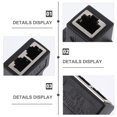 thumbnail image 2 of KAKOWELY RJ45 Splitter Connectors 2pcs Ethernet Splitter Cable Adapter RJ45 Ethernet Cable Splitter Adapter1.65"X1.38"X0.79", 2 of 4