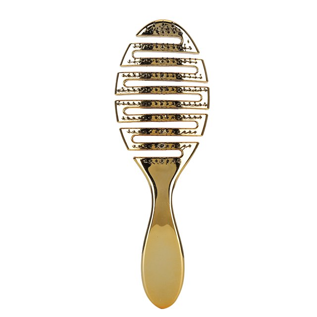 Vintage Oil Head Comb Hairbrush Comb Scalp Massage Hairdressing Styling CombGold