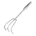 thumbnail image 2 of Garden Steel Rake Stainless Steel Leaf Shrubbery Tool Beach Sand Gardening Implement Lawn Care Tool Metal Head With Wood Handle A Model Design A, 2 of 6