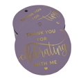 thumbnail image 1 of Inkdotpot Gold Foil Paper Hang Tags Thank You For Celebrating With Me Birthday Favor Tags 100 Pieces, 1 of 1