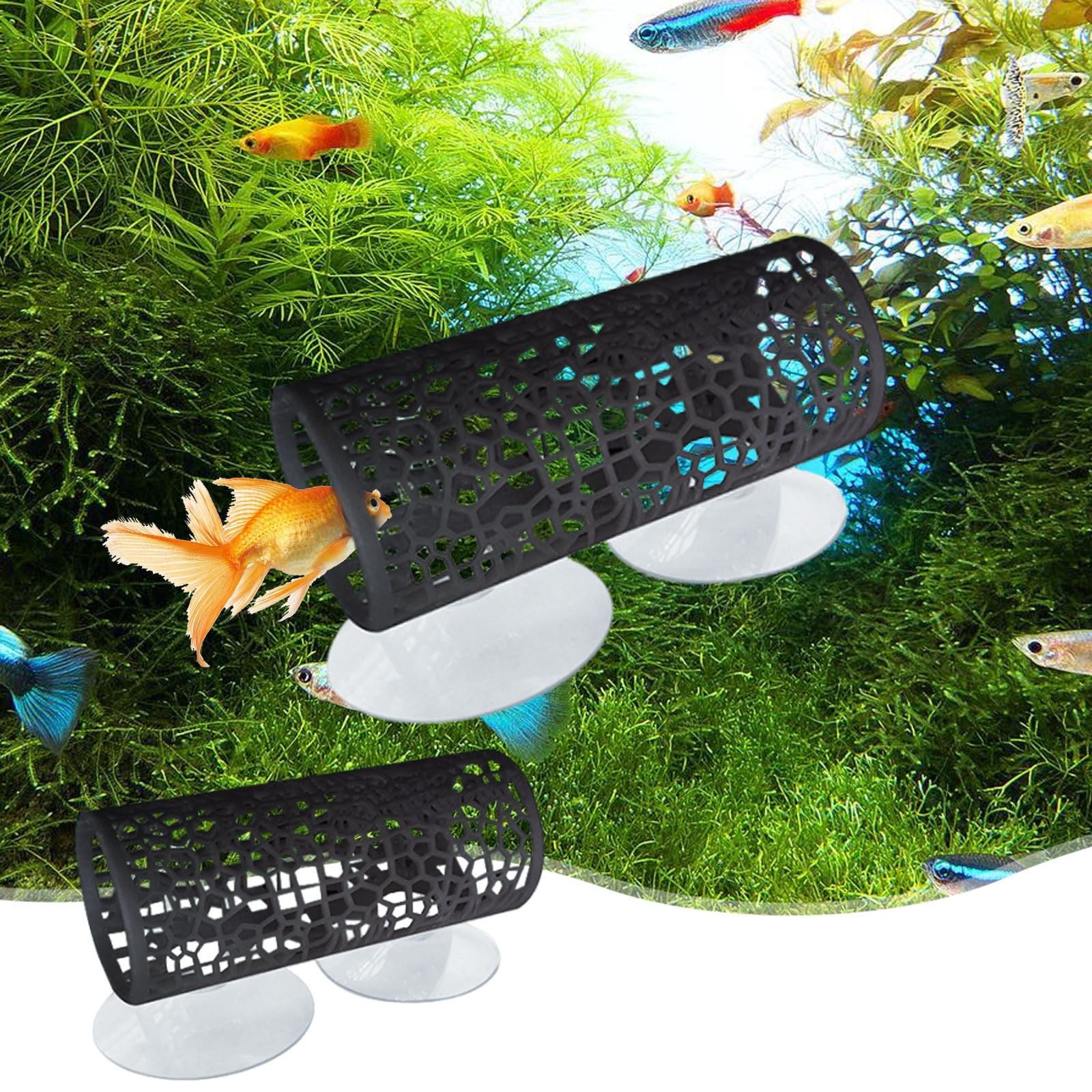 Meitianfacai Fish Hiding Tank Plastic Aquarium Decoration Plastic With Suction Cups