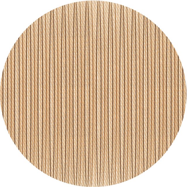 Ahgly Tapis Rond Lavable en Machine Intérieur Transitionnel Kaki Or, 8 Pieds Rond
