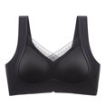 thumbnail image 2 of Timegard Bras for Women Wireless Lace Full Coverage High Support Comfy Everyday Bralette Solid Color, 2 of 5