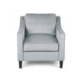 thumbnail image 1 of Milo Fauteuil Club en Velours Contemporain, Gris et Brun Foncé, 1 of 8