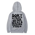 thumbnail image 5 of FAOWME Sweat à Capuche pour Filles Manches Longues Chandail en Molleton Graphique Mignon pour Enfants Gris 7-8 Ans, 5 of 5