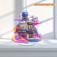 thumbnail image 1 of Rotating acrylic display featuring a glowing nebula, a unique science center, and floodlit observatory with the phrase Discover Science Here at the base, 1 of 7