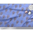 thumbnail image 2 of Soimoi Blue Moss Georgette Fabric Bouquet Floral Decor Fabric Printed Yard 42 Inch Wide, 2 of 6