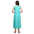 thumbnail image 3 of Moomaya Robe de Nuit Évasée en Coton Unie pour Femmes, 3 of 6