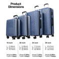 thumbnail image 3 of Travelhouse Ensemble de 4 Valises Rigides, Légères, avec Serrure TSA et Roulettes Multidirectionnelles, Bleues, 3 of 6
