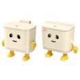 thumbnail image 3 of QualitChoice Rotho Kitchen Trash Bin Silent Opening And Closing Mini Modeling Abfalleimer Mit Deckel Mülleimer milky white DIYceiling12LBow Tie, 3 of 6