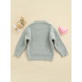 thumbnail image 4 of Kmbangi Chandail d'Automne pour Enfants Unisexe Couleur Unie Col Rond Manches Longues Hauts Tricotés, 4 of 9
