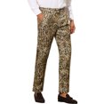 thumbnail image 5 of INSPIRE CHIC Printed Pants for Men's Straight Fit Leopard Printed Trousers 34 Khaki, 5 of 5