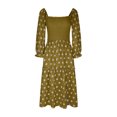 thumbnail image 4 of EGNMCR Robes d'Été Femmes Tendance 2024 Femmes Décontractées et Confortables Haut-Parleur Manches 3/4 Robe Imprimée Grande, 4 of 6