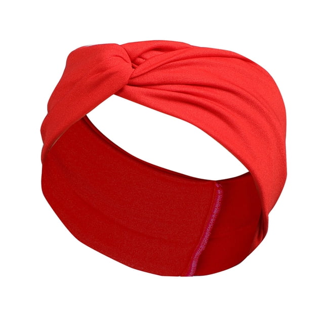 Solid Knitting Wool Hair Band, Acrylic Wool, 13 Colors, Elastic, For Autumn/Winter, Multifunctional (Wash Face/Sports)