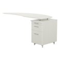 thumbnail image 1 of Mayline Medina Series 63" Curved Desk Return with Right Pedestal, 1 of 1