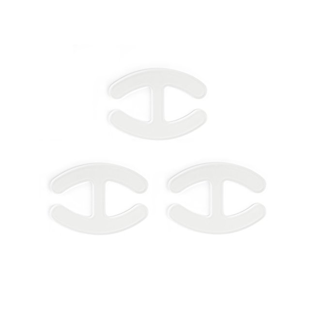 INSPIRE CHIC Bra Shoulder Strap Clips Buckles Bra Strap Anti-Slip Buckles Straps for Women Clear-H Shape
