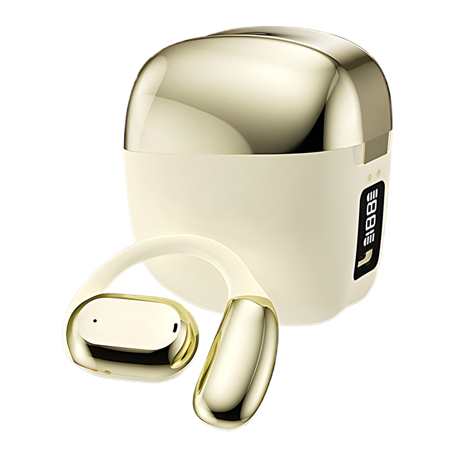 White Translator Earbuds Wireless Bluetooth Open Ear Ai Real Time Translation 75 Plus Languages White For Android Ios Devices Travel Business