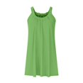 thumbnail image 3 of Robe Courte d'Été pour Femme de Plage - par-Dessus de Bikini, Sans Manches Évasée, Robe T-Shirt Décontractée Mini, Polyester, Tailles P - TTG, 3 of 4