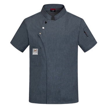 Cardigan pour Homme Élégant Unisexe Manteau de Chef Veste pour Cuisine Cuisine Restaurant Travail Vêtement Polyvalent de Cuisine pour Hommes