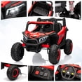 thumbnail image 3 of 4WD Kids Ride On UTV with Remote Control, Spring Suspension Off Road Electric Truck for 3-8 Years Outdoor Play, 3 of 7