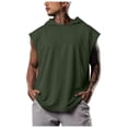 thumbnail image 1 of Timegard Tank Tops Men Sleeveless Hoodies Pullover Solid Color Casual Loose Workout Tee Shirts Summer, 1 of 5
