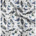 thumbnail image 1 of Soimoi Polyester Crepe Fabric Butterflies Butterfly Print Fabric by The Yard 42 Inch Wide, 1 of 3