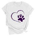 thumbnail image 1 of Meichang T-Shirts de la Saint-Valentin pour Femmes, T-Shirts Graphiques Cœur, Hauts Mignons, T-Shirts de Vacances, Manches Courtes, Col Rond, Mode 2025, 1 of 2