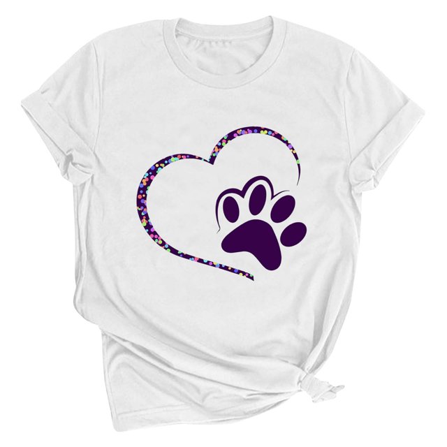 Meichang T-Shirts de la Saint-Valentin pour Femmes, T-Shirts Graphiques Cœur, Hauts Mignons, T-Shirts de Vacances, Manches Courtes, Col Rond, Mode 2025