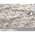 thumbnail image 3 of Soimoi Polyester Crepe Fabric Sleigh,Bread & Hot Dog Food Print Sewing Fabric Yard 52 Inch Wide, 3 of 3