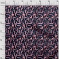 thumbnail image 2 of oneOone Tissu Lycra Polyester Triangle Géométriques Imprimés par Yard 56 Pouces de Large, 2 of 5