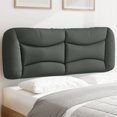 thumbnail image 1 of vidaXL Coussin de Tête de Lit Gris Foncé 137 cm Tissu, 1 of 5