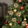 thumbnail image 3 of Fake Flowers 10pcs PE PE+ Gold Onion Powder 9CM More Color 10 Pcs Christmas Tree Wreath, 3 of 13